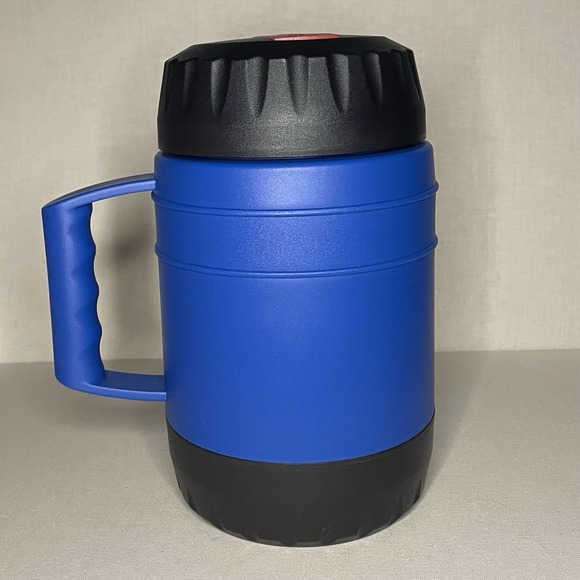 Stanley 17oz Insulated Food Jar Soup Mug w Handle Lid & Sliding Spoon Blue - Picture 5 of 10